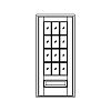 12-Lite over single panel door
Panel- Raised
Glazing- TDL IG 12-Lite over single panel door
Panel- Raised
Glazing- TDL IG