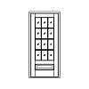 12-Lite over single panel door
Panel- Raised
Glazing- TDL IG