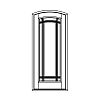 9-Lite prarie-style segment top door
Panel- None
Glazing- TDL IG with segment top