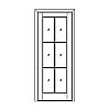 6-Lite door
Panel- None
Glazing- SDL IG 6-Lite door
Panel- None
Glazing- SDL IG