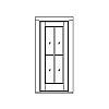 4-Lite door
Panel- None
Glazing- SDL IG 4-Lite door
Panel- None
Glazing- SDL IG
