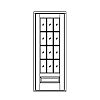 12-Lite over single panel door
Panel- Raised
Glazing- TDL IG