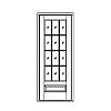 12-Lite over single panel door
Panel- Raised
Glazing- TDL IG 12-Lite over single panel door
Panel- Raised
Glazing- TDL IG