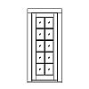 10-Lite door
Panel- None
Glazing- SDL IG 10-Lite door
Panel- None
Glazing- SDL IG