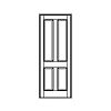 4-Panel door
Panel- Raised
Glazing- None