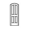 4-Panel segment top door
Panel- Raised
Glazing-None