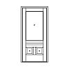 Single lite over 2-panel door
Panel- Flat
Glazing- IG Single lite over 2-panel door
Panel- Flat
Glazing- IG