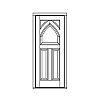 5-Panel Gothic-style door
Panel- Raised
Glazing- None 5-Panel Gothic-style door
Panel- Raised
Glazing- None