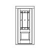 9-Lite over single panel door
Panel- Raised
Glazing- SDL IG