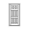 3-Lite over 6-panel door
Panel- Raised
Glazing- IG 3-Lite over 6-panel door
Panel- Raised
Glazing- IG
