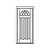 10-Lite over 3-panel door
Panel- Raised
Glazing- SDL Gothic-style