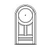 Single lite over 3-panel half-round top door
Panel- Raised
Glazing- IG round Single lite over 3-panel half-round top door
Panel- Raised
Glazing- IG round