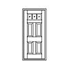 3-Lite over 4-panel door
Panel- Raised
Glazing- TDL IG