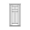 4-Panel door
Panel- Flat
Glazing- None