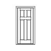 4-Panel door
Panel- Flat
Glazing- None 4-Panel door
Panel- Flat
Glazing- None