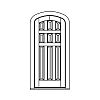 9-Panel eliptical top door
Panel- Raised
Glazing- None 9-Panel eliptical top door
Panel- Raised
Glazing- None
