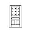 9-Lite over 3-panel door
Panel- Raised
Glazing- TDL IG 9-Lite over 3-panel door
Panel- Raised
Glazing- TDL IG