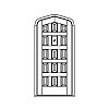 Single lite with 14-panel Gothic-style door
Panel- Raised
Glazing- IG