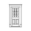 9-Lite over 2-panel door
Panel- Raised
Glazing- SDL IG 9-Lite over 2-panel door
Panel- Raised
Glazing- SDL IG