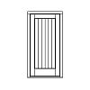 Single planked panel door
Panel- Flat
Glazing- None Single planked panel door
Panel- Flat
Glazing- None