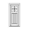 4-Lite over single planked panel door
Panel- V-groove
Glazing- SDL IG 4-Lite over single planked panel door
Panel- V-groove
Glazing- SDL IG