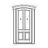 2-Lite over 2-panel segment top door
Panel- Raised
Glazing- IG with segment top 2-Lite over 2-panel segment top door
Panel- Raised
Glazing- IG with segment top