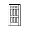 9-Panel door
Panel- Raised
Glazing- None 9-Panel door
Panel- Raised
Glazing- None