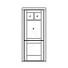 3-Lite over single panel Dutch door
Panel- Flat
Glazing- SDL IG 3-Lite over single panel Dutch door
Panel- Flat
Glazing- SDL IG