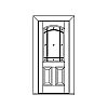 9-Lite over 2-panel door
Panel- Raised
Glazing- SDL IG with segment top