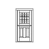 12- Lite over 2-panel Dutch door
Panel- Raised
Glazing- SDL IG 12- Lite over 2-panel Dutch door
Panel- Raised
Glazing- SDL IG