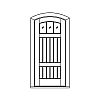 3-Lite over 2-planked panel segment top door
Panel- V-groove
Glazing- SDL IG 3-Lite over 2-planked panel segment top door
Panel- V-groove
Glazing- SDL IG