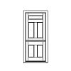 5-Panel Dutch door with shelf
Panel- Flat
Glazing- None