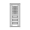 9-Lite over 3-panel door
Panel- Raised
Glazing- SDL 9-Lite over 3-panel door
Panel- Raised
Glazing- SDL