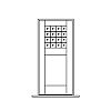16-Lite over single panel door
Panel- Flat
Glazing- SDL
