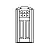6-Lite over 2 panel segment top door
Panel- Raised
Glazing- SDL with segment top 6-Lite over 2 panel segment top door
Panel- Raised
Glazing- SDL with segment top
