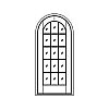 15-Lite door with half-round top
Panel- None
Glazing- SDL with half-round top 15-Lite door with half-round top
Panel- None
Glazing- SDL with half-round top