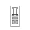 Single lite with shelf over 3-panel door
Panel- Raised
Glazing- IG decorative Single lite with shelf over 3-panel door
Panel- Raised
Glazing- IG decorative