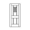 7-Panel door with speakeasy
Panel- Flat
Glazing- None