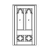2-Lite over 2-panel door
Panel- Raised fleur-de-lis
Glazing- SDL Byzantine style 2-Lite over 2-panel door
Panel- Raised fleur-de-lis
Glazing- SDL Byzantine style
