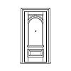 Single lite with shelf with 3-panels door
Panel- Raised
Glazing- IG with half-round top Single lite with shelf with 3-panels door
Panel- Raised
Glazing- IG with half-round top