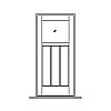 Single lite over planked panel door
Panel- V-groove
Glazing- IG Single lite over planked panel door
Panel- V-groove
Glazing- IG