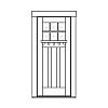 6-Lite with shelf over 3-panel door
Panel- Flat
Glazing- IG 6-Lite with shelf over 3-panel door
Panel- Flat
Glazing- IG
