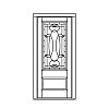 Sinlge lite over single panel door
Panel- Flat
Glazing- IG decorative