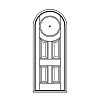 Single lite over 4-panel half-round top door
Panel- Raised
Glazing- IG round Single lite over 4-panel half-round top door
Panel- Raised
Glazing- IG round