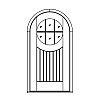 6-Lite over single planked panel half-round top door
Panel- V-groove
Glazing- SDL IG round 6-Lite over single planked panel half-round top door
Panel- V-groove
Glazing- SDL IG round