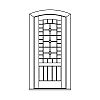 Single lite over single planked panel segment top door
Panel- V-groove
Glazing- IG Single lite over single planked panel segment top door
Panel- V-groove
Glazing- IG