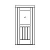 Sinlge lite over single planked panel door
Panel- V-groove
Glazing- IG Sinlge lite over single planked panel door
Panel- V-groove
Glazing- IG