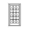 15-Lite door
Panel- None
Glazing- TDL IG