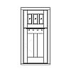 30-Lite with shelf over 2-panel Dutch door
Panel- Flat
Glazing- IG