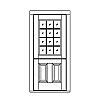 12-Lite over 2-panel Dutch door
Panel- Raised
Glazing- TDL IG